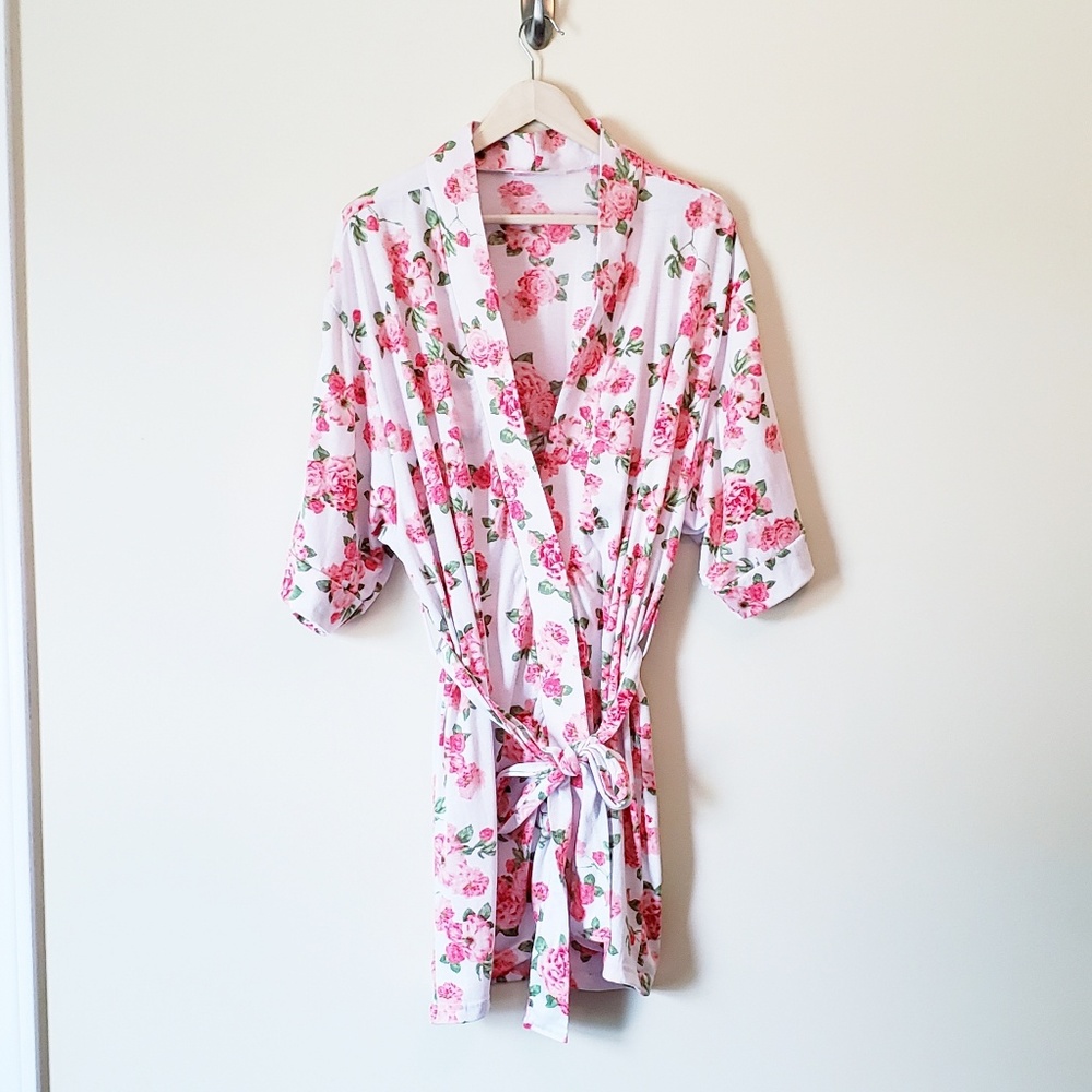 Bride and Beauties Rose Print Robe